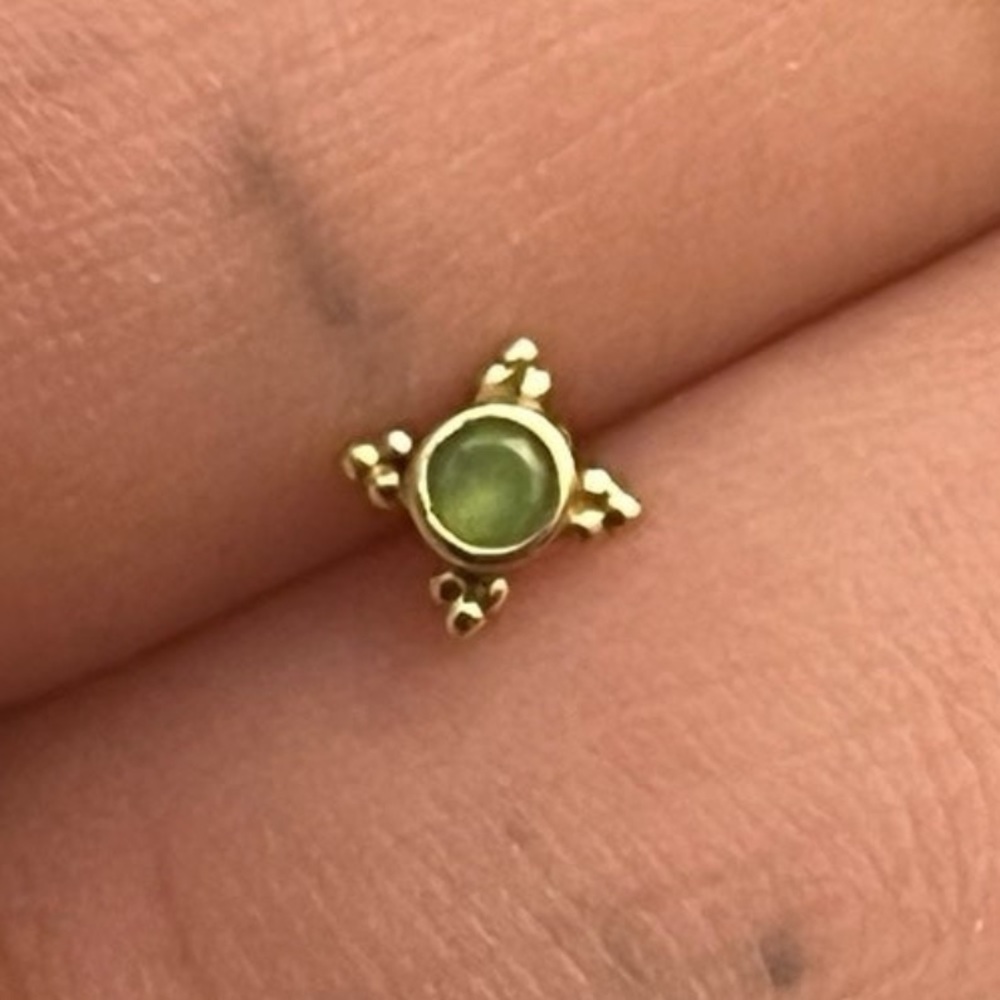 BVLA NEW YELLOW GOLD Chrysoprase Mini Kandy Threadless End